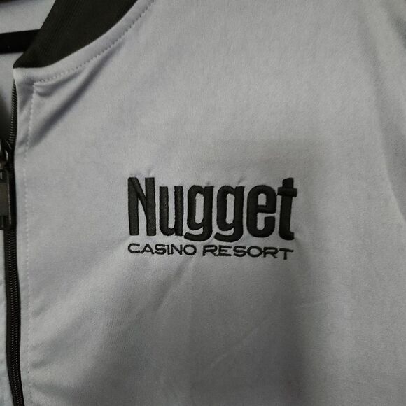 Sun Pacific Unisex Gray Nugget Casino Resort Embroiderd Lightweight Jacket Large - Picture 4 of 7